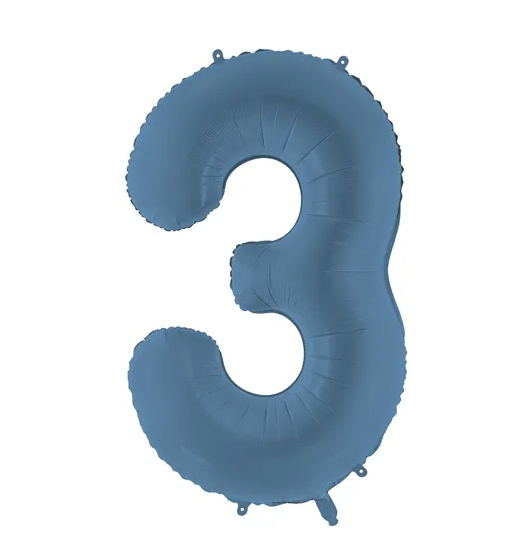 Balões Números Azul Marinho