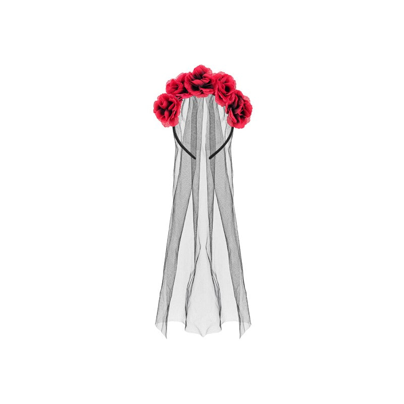 Bandolete Rosas Vermelhas com Véu