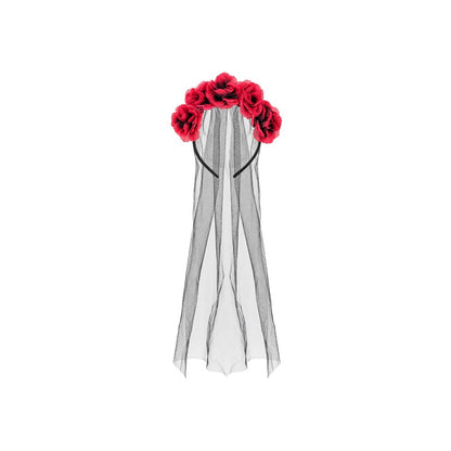 Bandolete Rosas Vermelhas com Véu