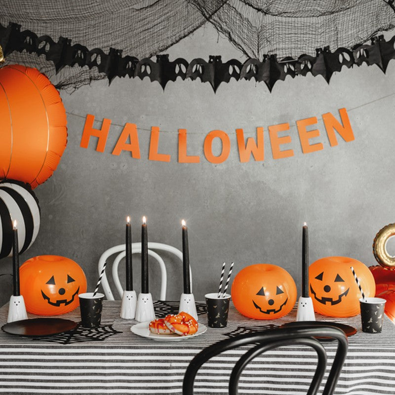 Balões LED Abóbora (Pack 5), decoração de Halloween