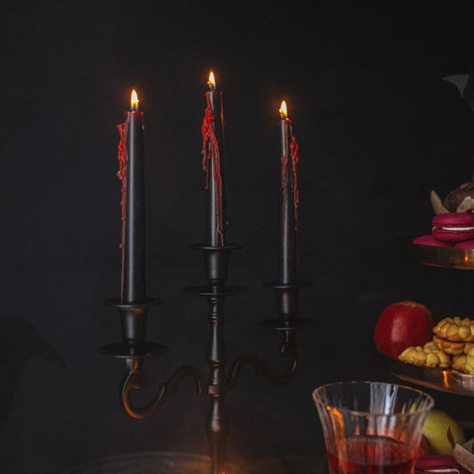 Velas com Efeito de Sangue (Pack 3), decoração de Halloween