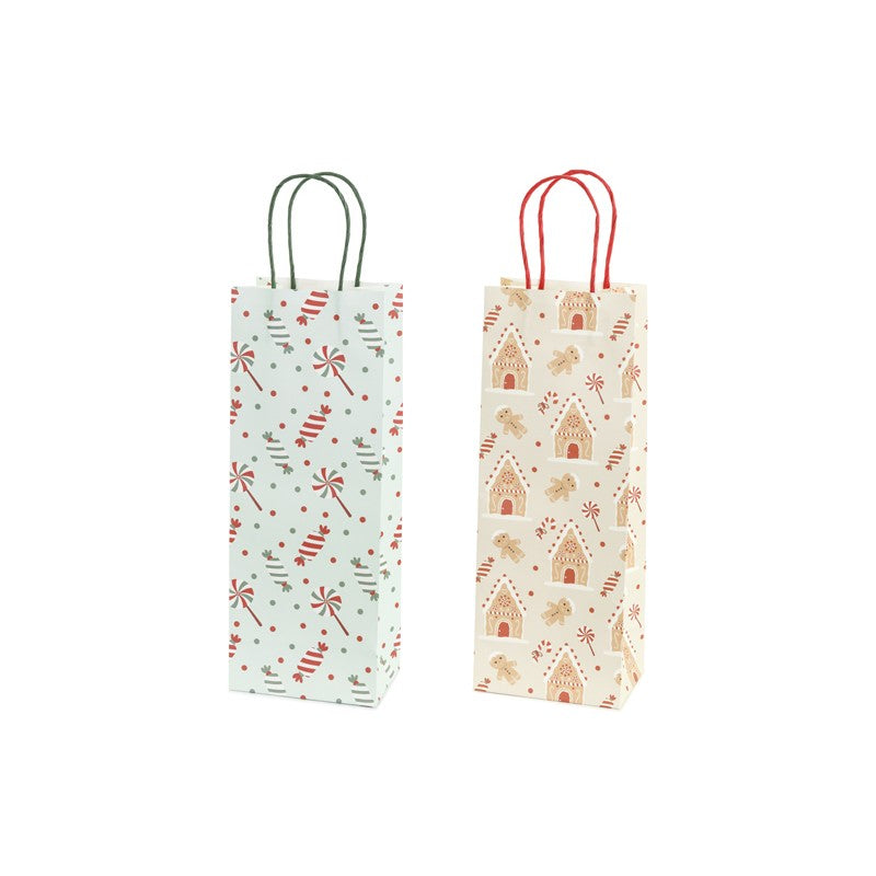 Sacos de Oferta Doces de Natal 12,5x33,5x9 cm (Pack 6)