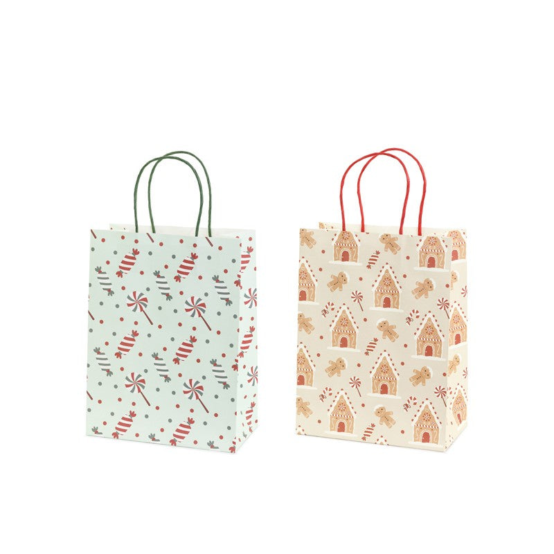 Sacos de Oferta Doces de Natal 19x25x10 cm (Pack 6)