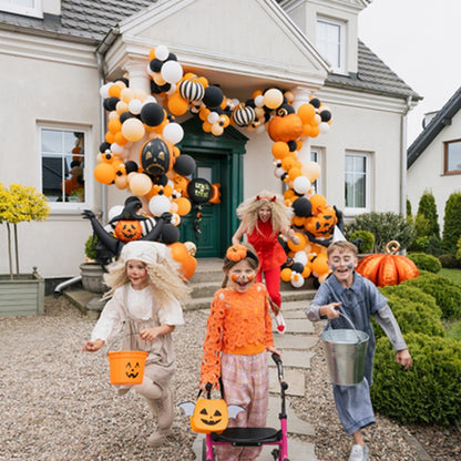 Saco de Doces Abóbora em Feltro, decoração de Halloween