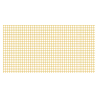 Toalha de Mesa de Papel Gingham Amarela contexto