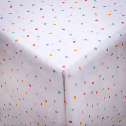 Colored Polka Dot Tablecloth