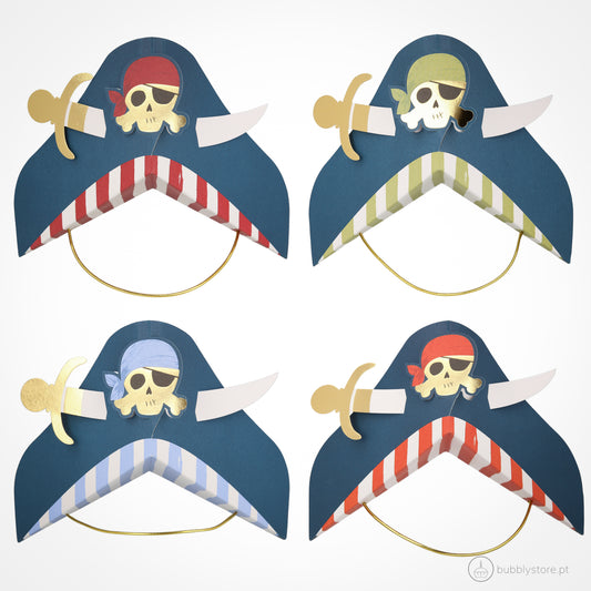 blue pirate hats