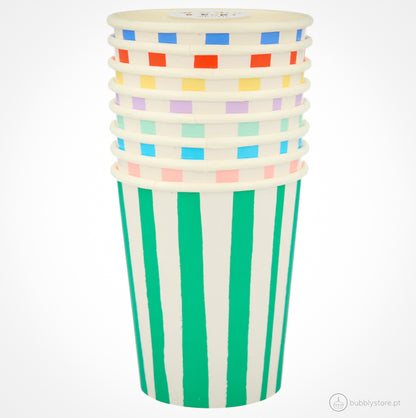 Tazas Rayas Mixtas