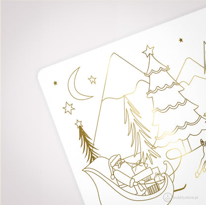 Tarjetas para colorear de Navidad