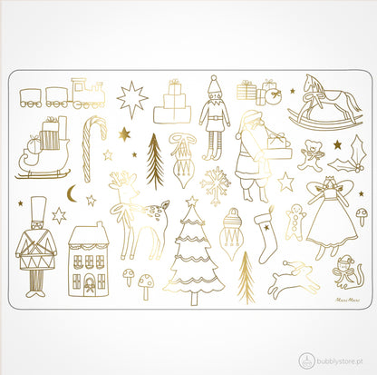 Tarjetas para colorear de Navidad