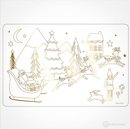 Tarjetas para colorear de Navidad