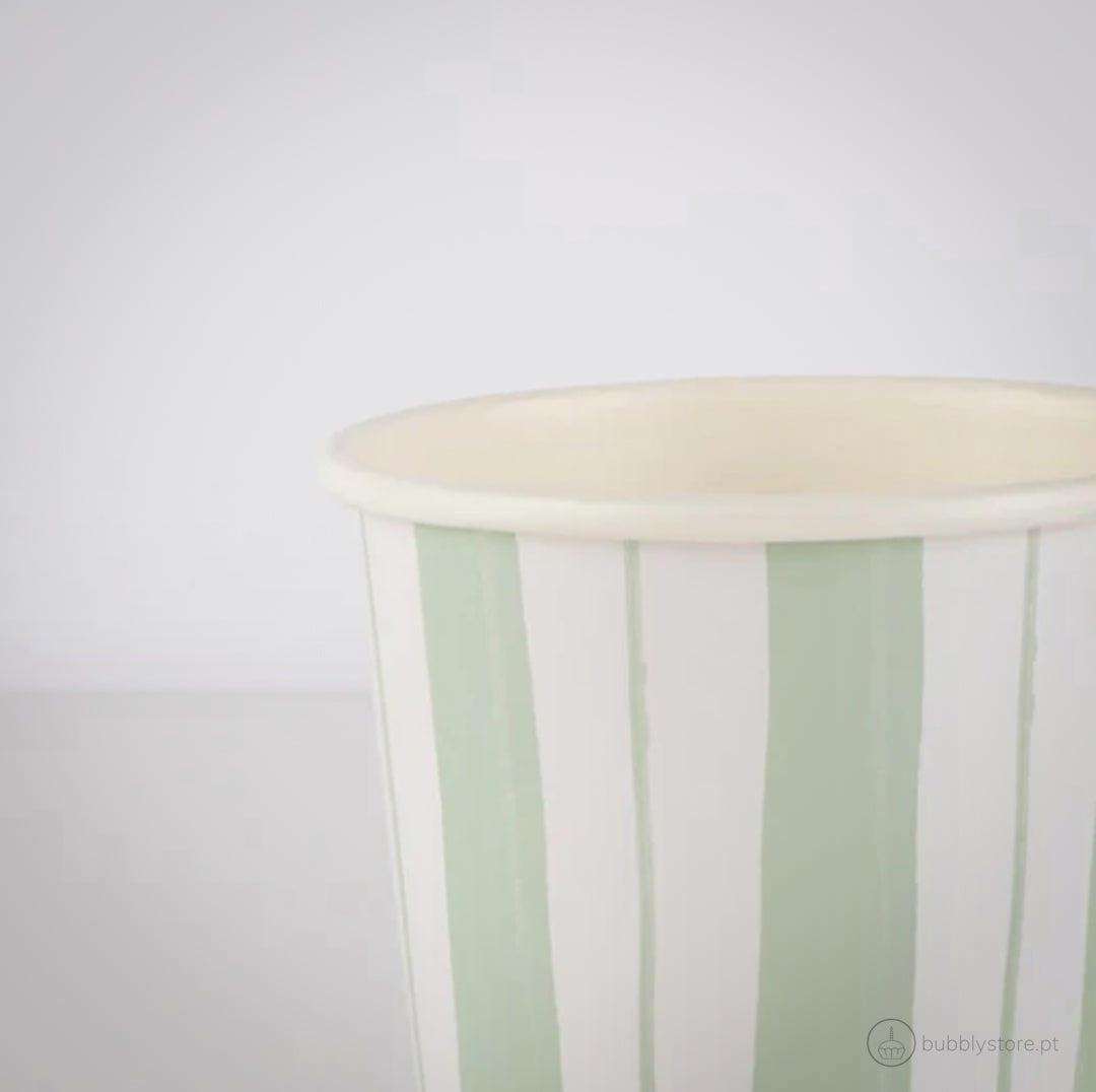 Pastel Stripes Cups