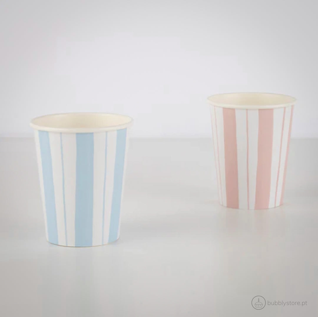 Pastel Stripes Cups