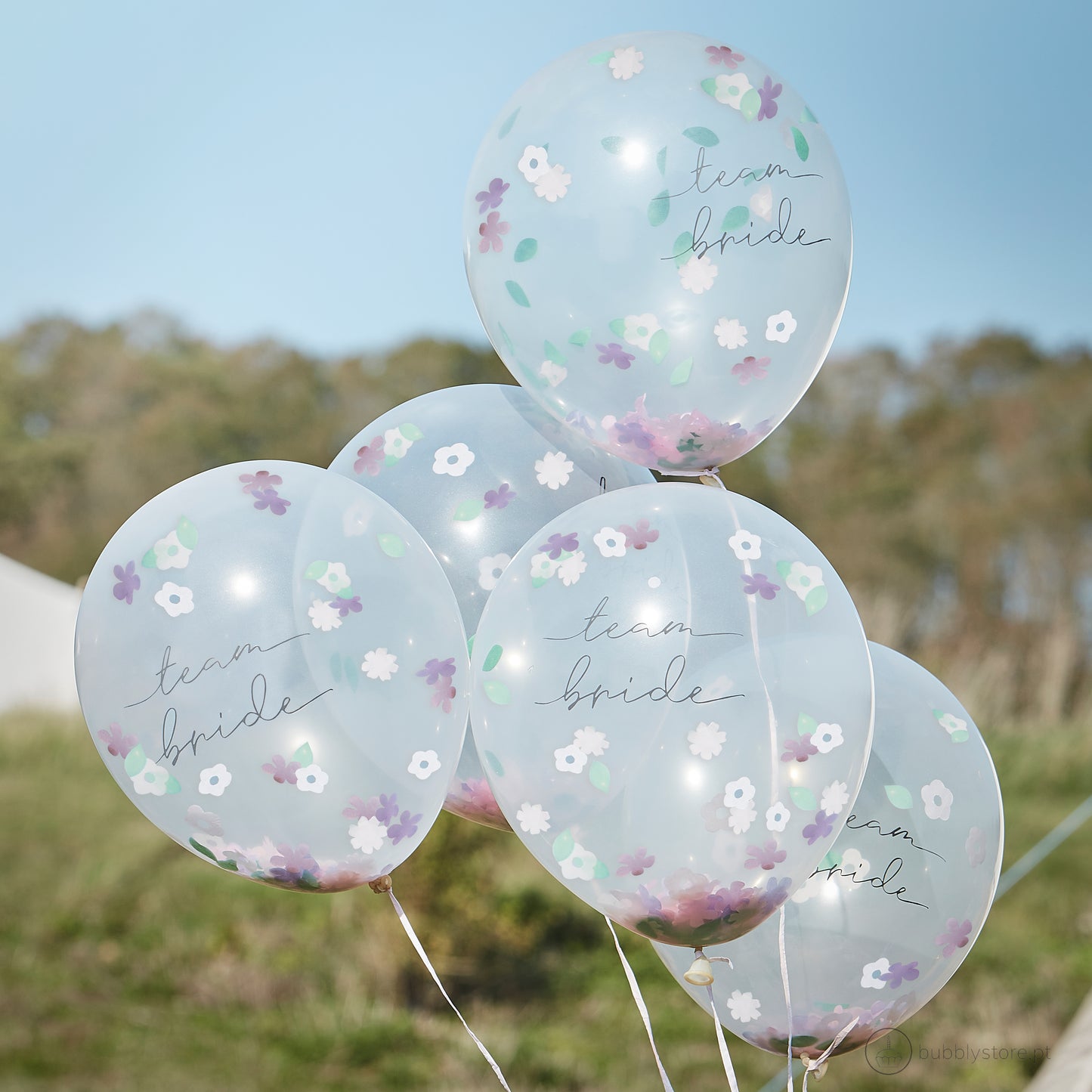 Flowers Confetti Balloons