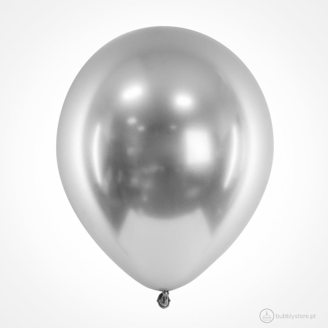 Shiny Silver Balloons (30cm)