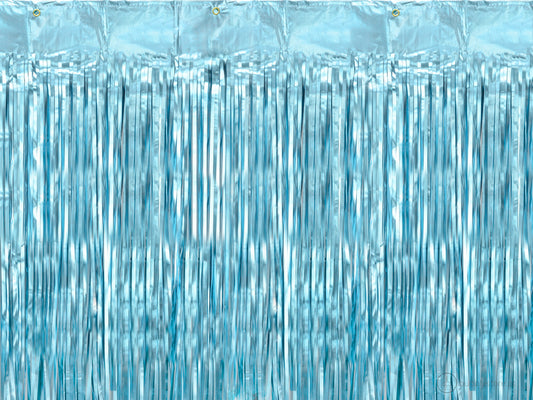 Metallic Blue Curtain