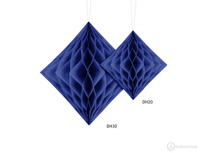 Lozenge Navy Blue Paper (30cm)