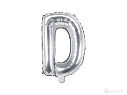 Balões Letras Prateados (A a Z)