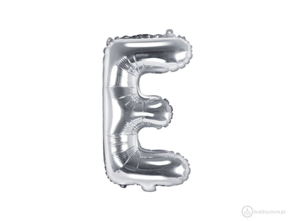 Balões Letras Prateados (A a Z)