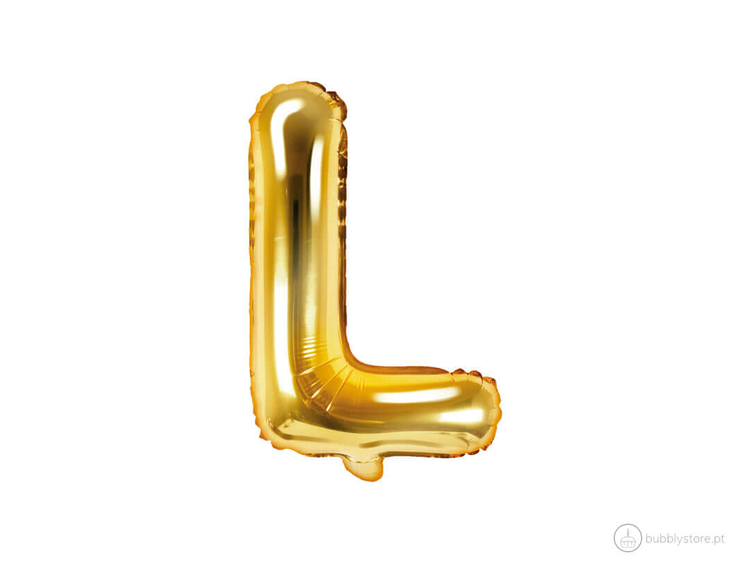 Balões Letras Dourados (A a Z)