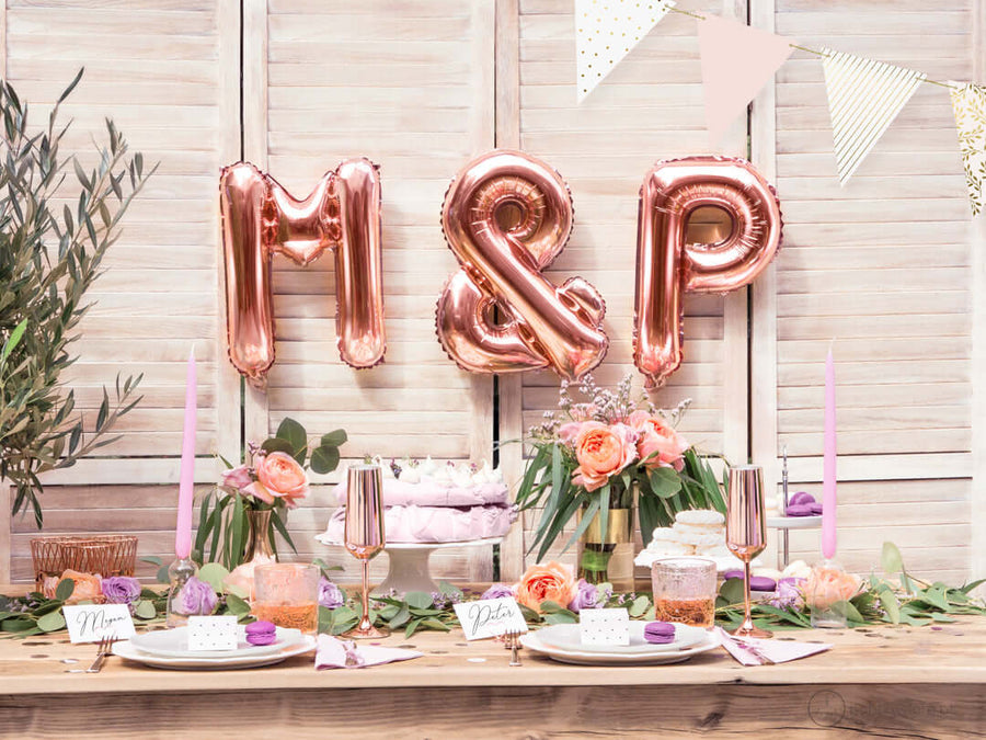 Balões Letras Rose Gold (A a Z)