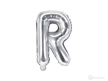 Balões Letras Prateados (A a Z)