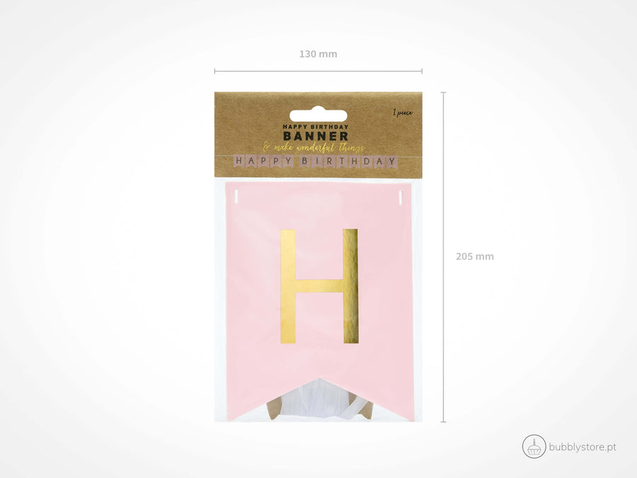 Happy Birthday Pink Wreath