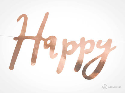 Grinalda Happy Birthday Rose Gold
