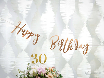 Grinalda Happy Birthday Rose Gold