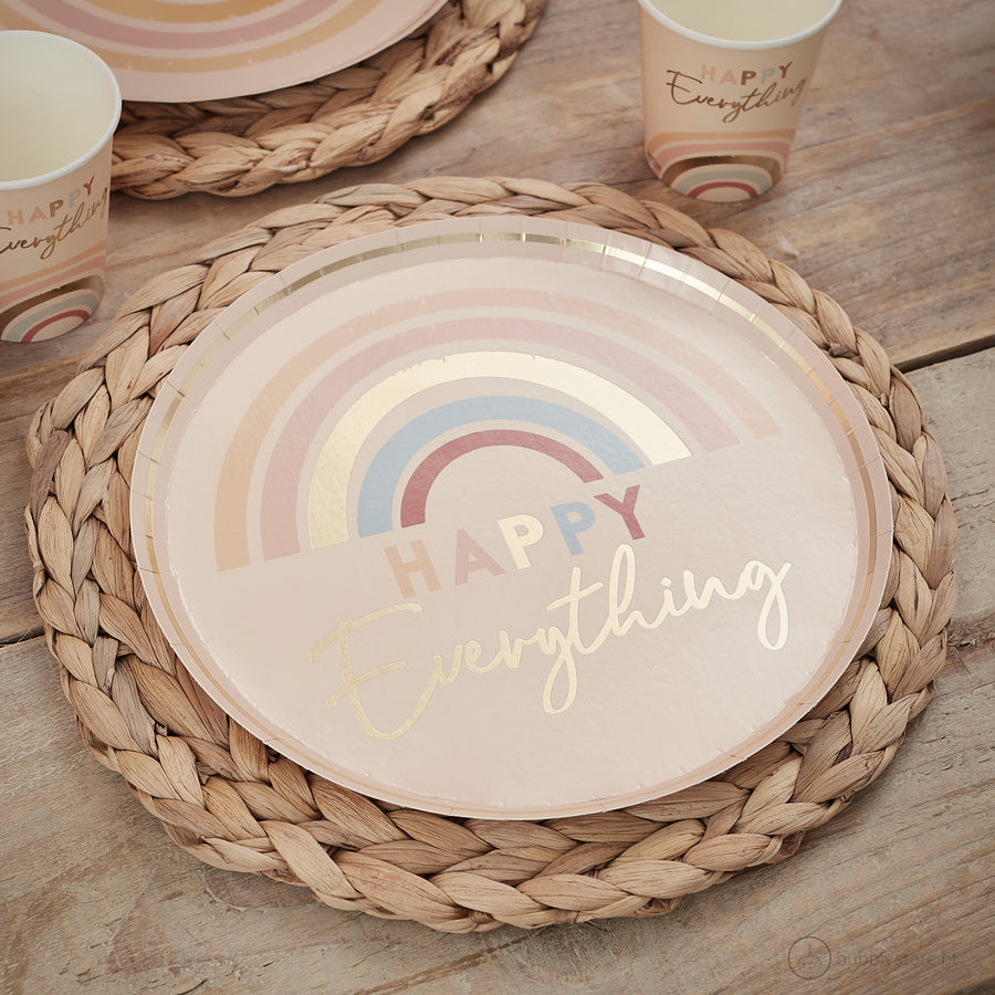 Rainbow Dishes Happy Everything