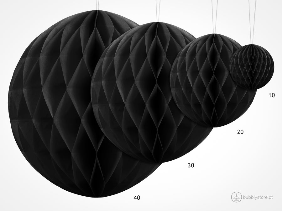 Black Paper Ball (10cm)
