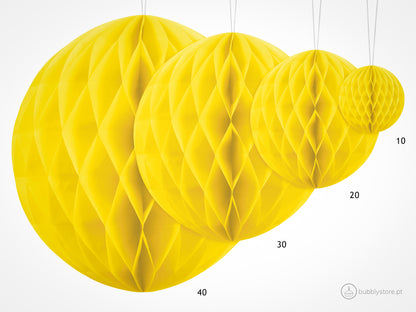 Yellow Paper Ball (10cm)
