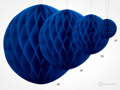 Navy Blue Paper Ball (10cm)