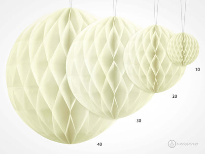 Bola de Papel Crema (40cm)