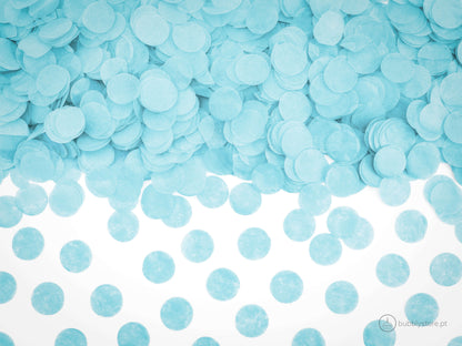 Confeti azul