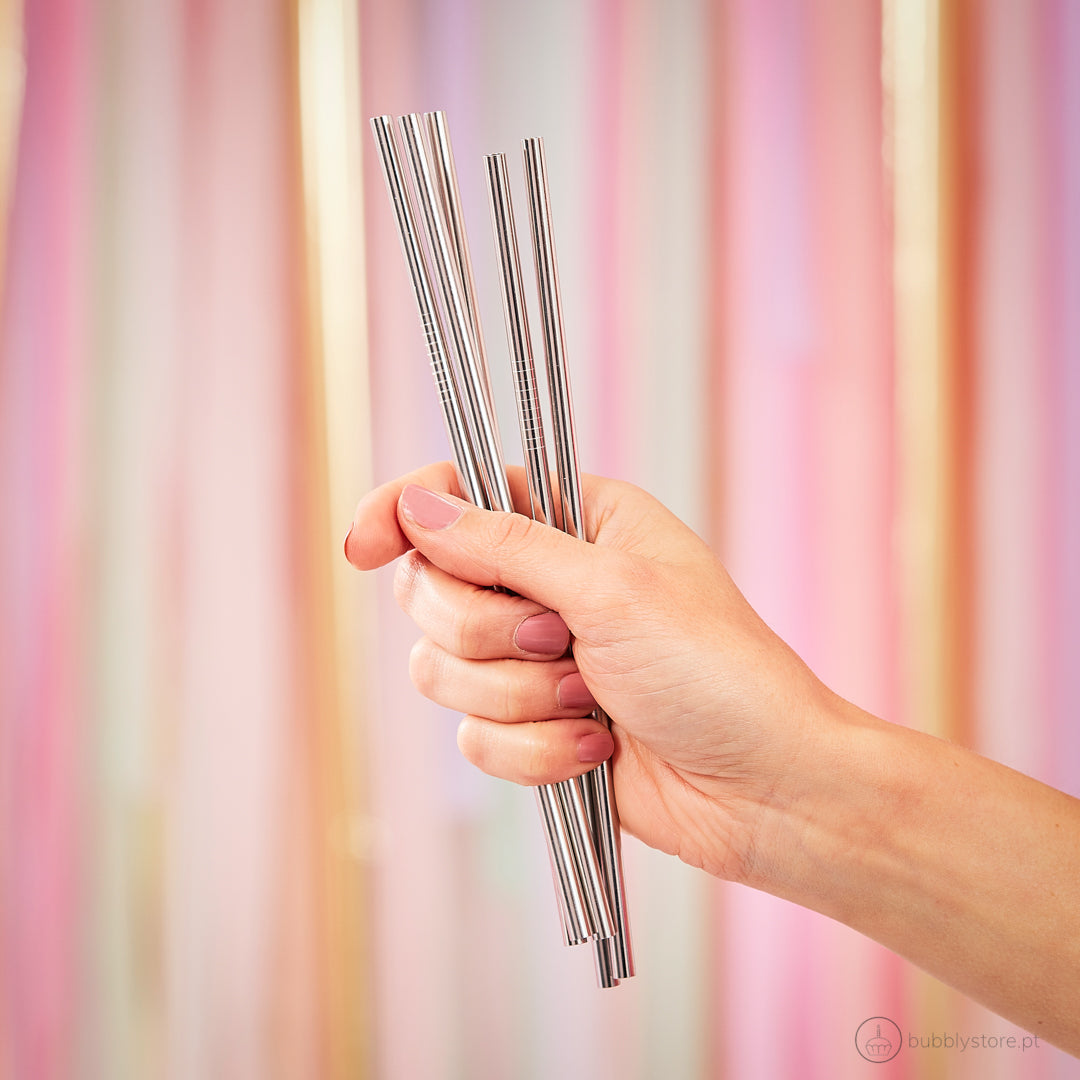 Reusable Silver Straws