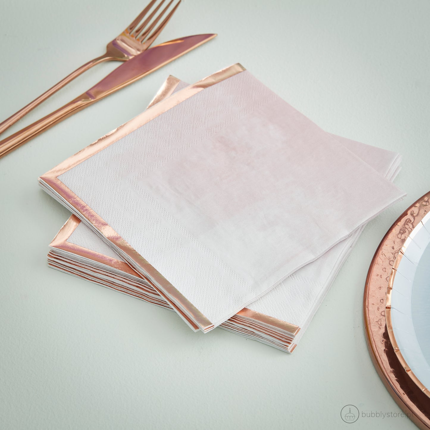 rose gold napkins