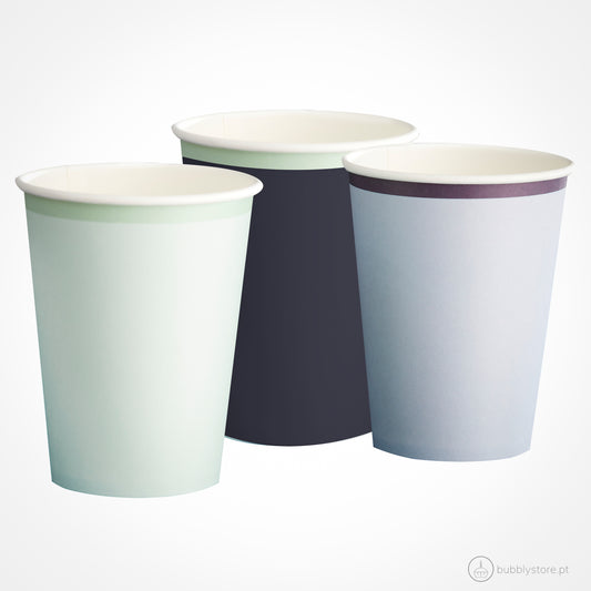 Blue and Green Cups
