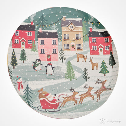 Pratos Natal (25 cm) (Pack 8)