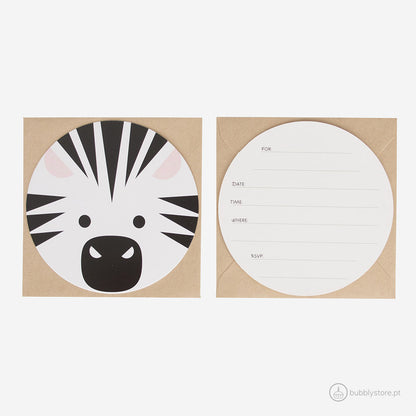 Mini invitaciones de safari