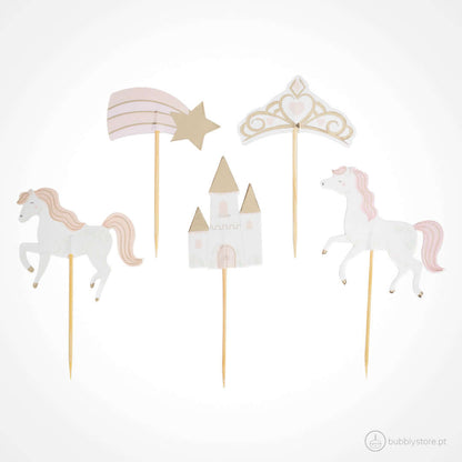 Adornos para cupcakes de princesa