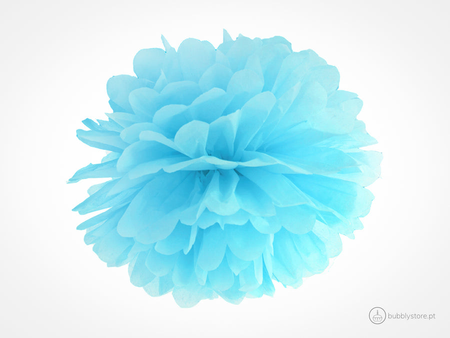 Pompom Azul Céu (25cm)