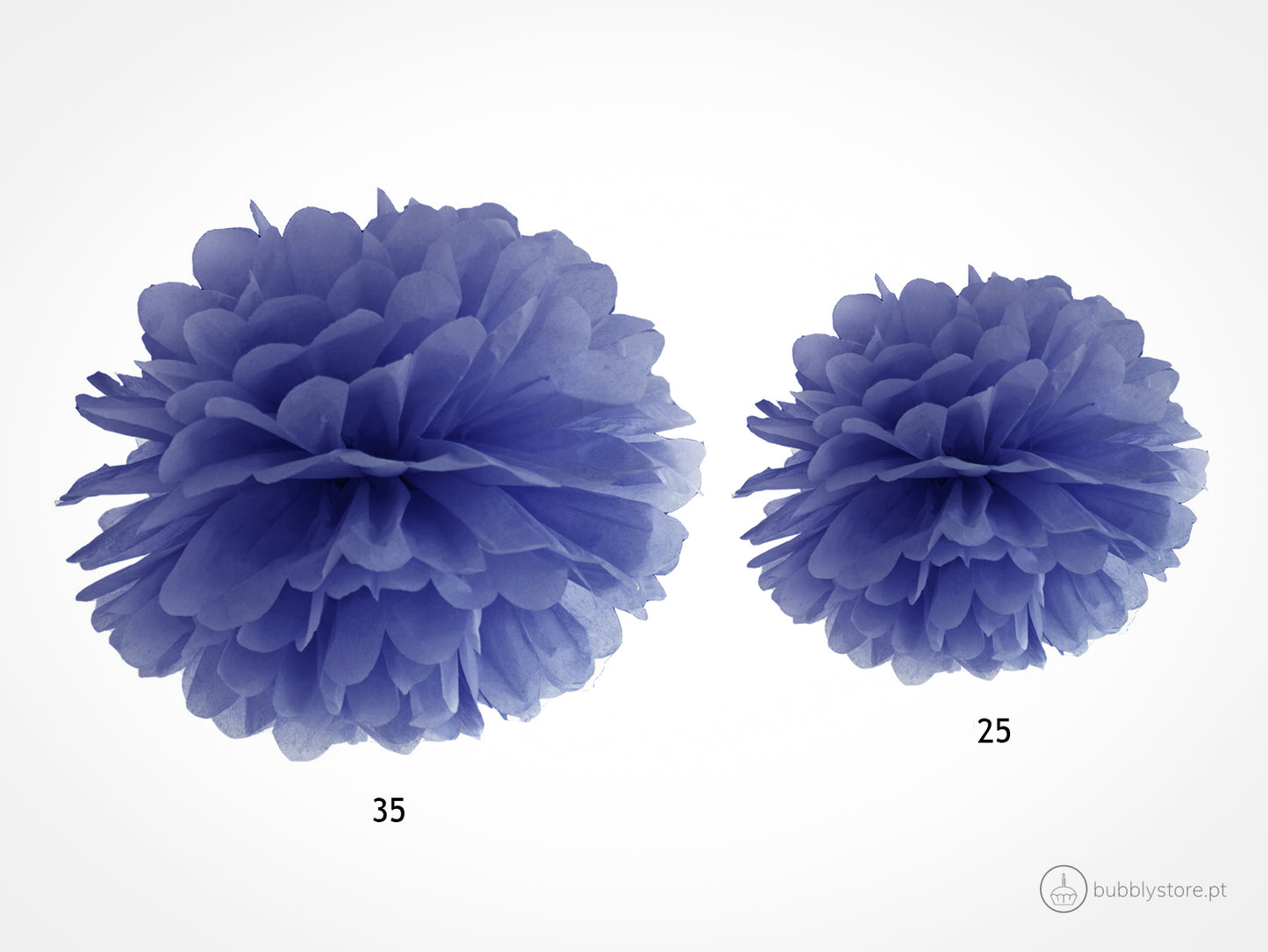 Pompom Azul Marinho (25cm)