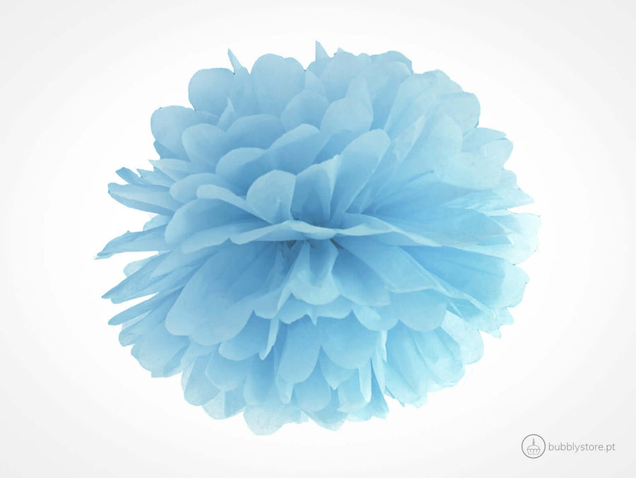 Pompom Azul Oceano (35cm)
