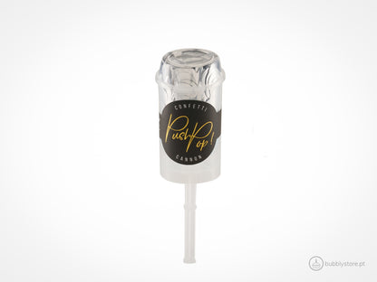 Tubo de confetis de papel metálico prateado para decoração de festa aniversário / ano novo / passagem de ano, com diâmetro de 15mm.
