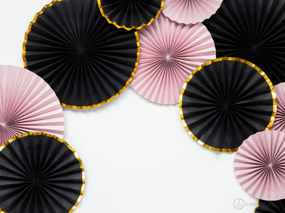 Black and Gold Rosettes
