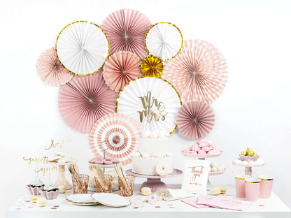 Pink and Gold Rosettes