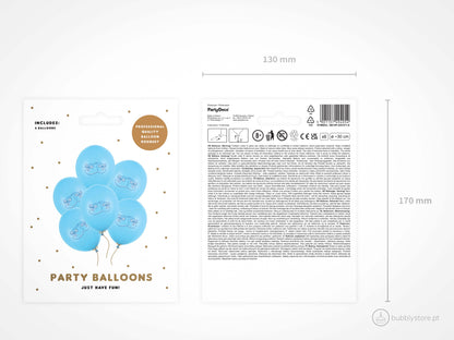 Blue Baby Booties Balloons