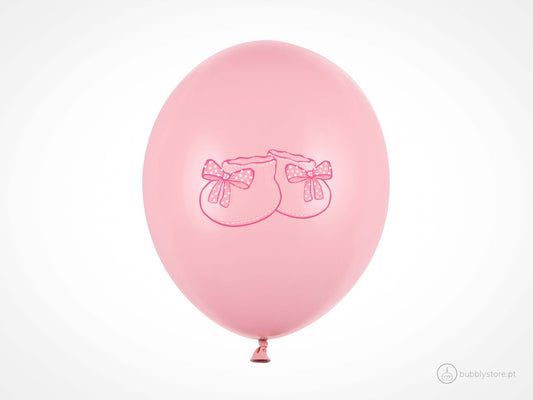 Balões Sapatinhos Bebé Rosa