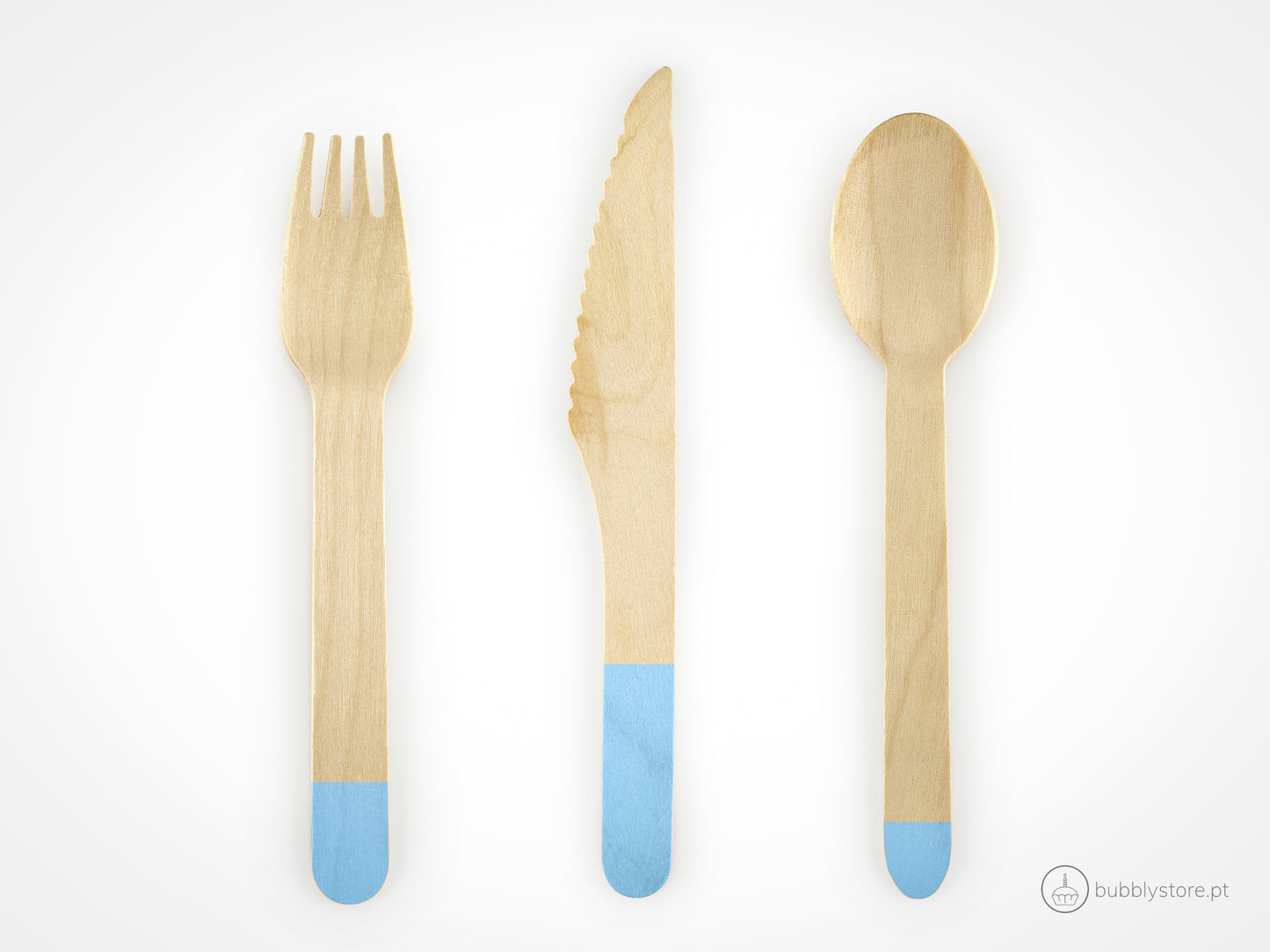 blue cutlery